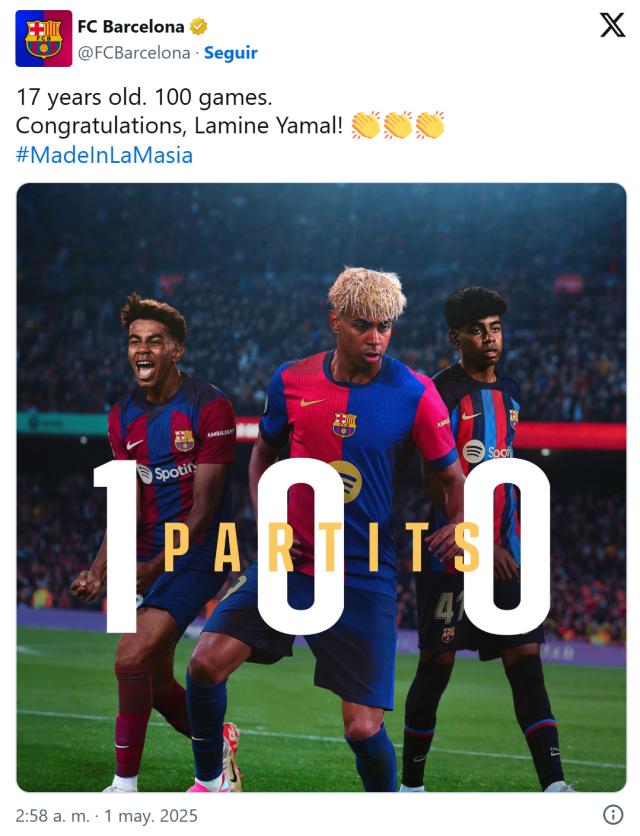 50年一出天才 年薪167万欧 亚马尔想成巴萨最高薪